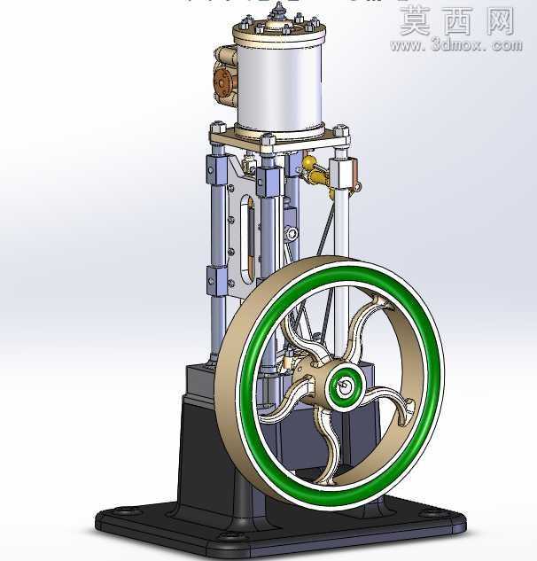 立式蒸汽机SW模型设计