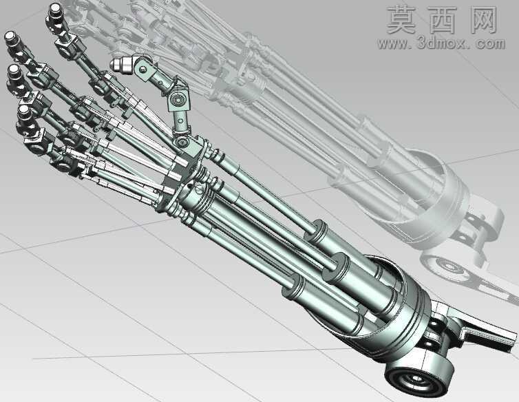 终结者液压机械手臂UG模型