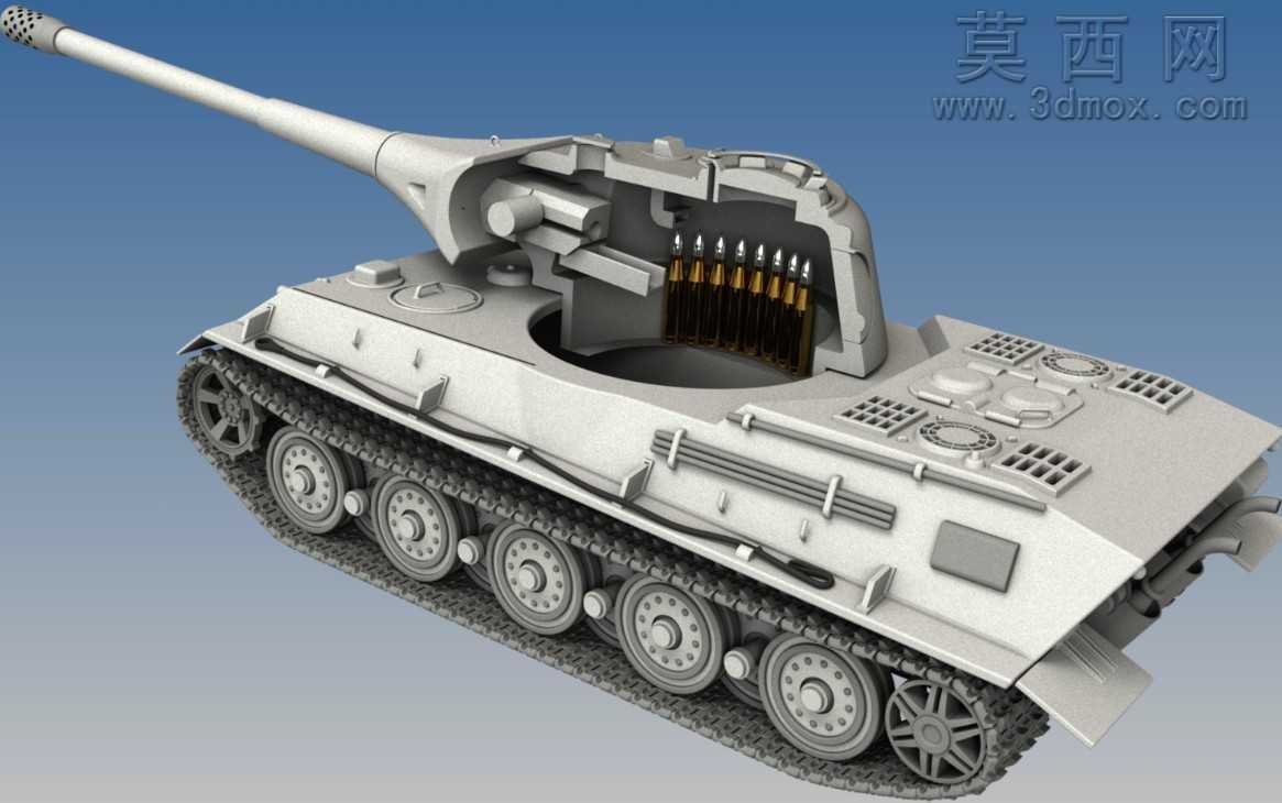 虎式重型坦克UG设计