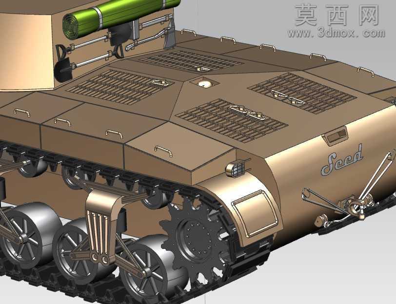 T25AT坦克战车UG设计