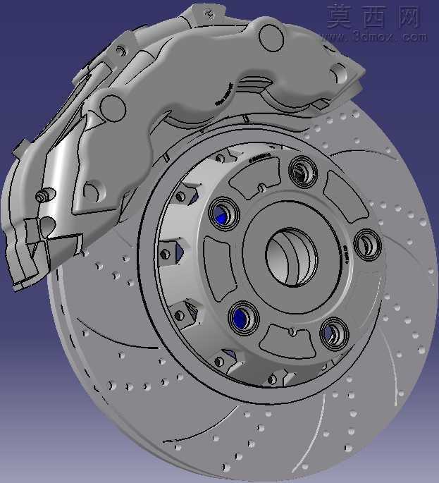 制动器CATIA V5 R21模型