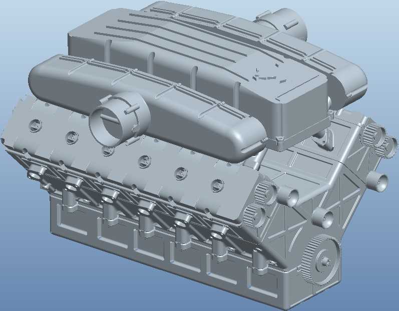 V12发动机PROE设计