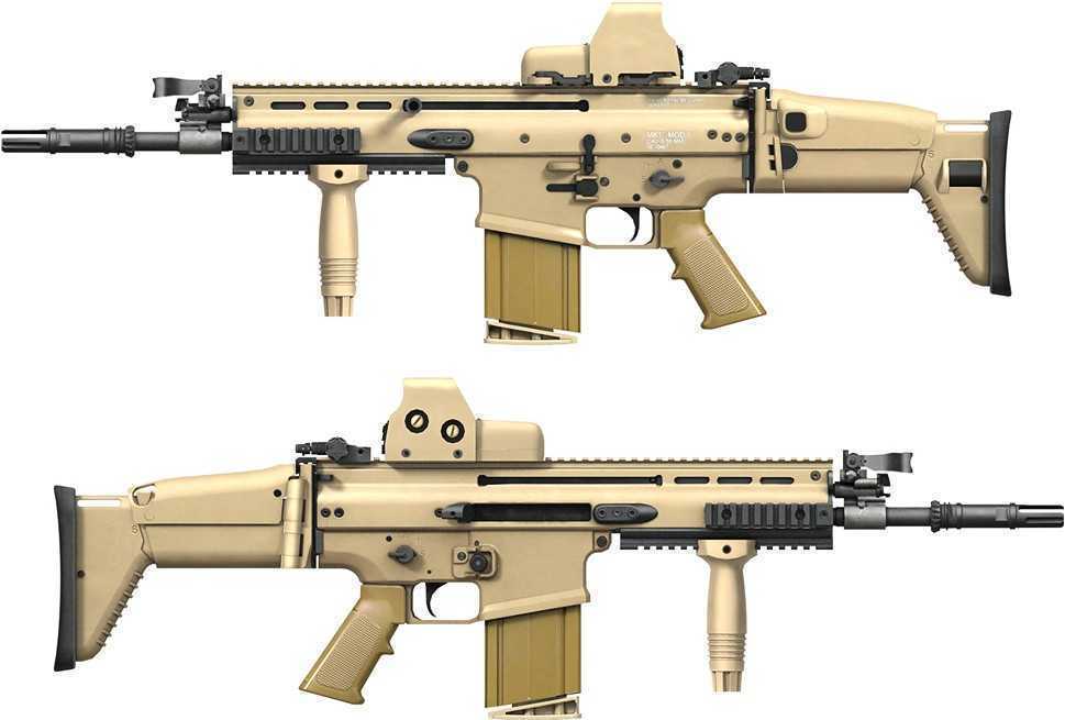 FN SCAR MK17特种突击步枪SW模型