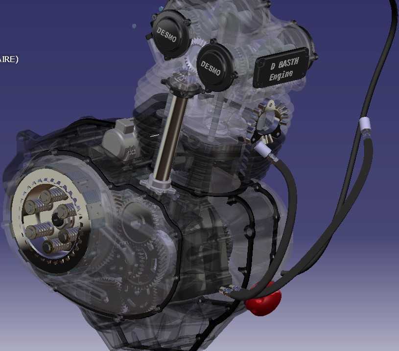 1000cc摩托车发动机CATIA V5 R21设计