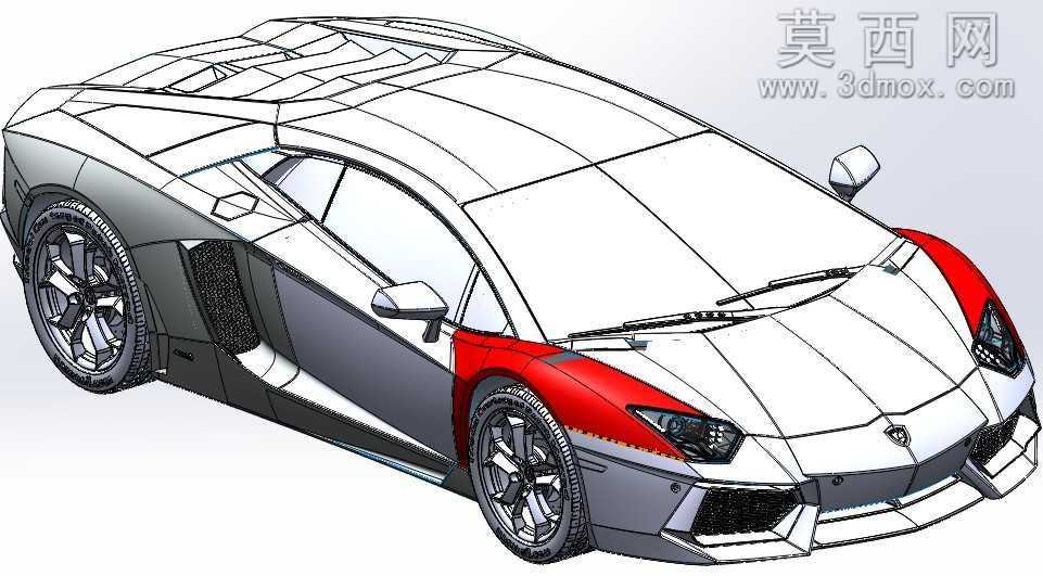 兰博基尼Aventador LP700-4跑车SW设计