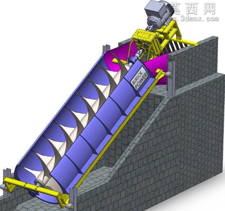 阿基米德螺旋机SW设计