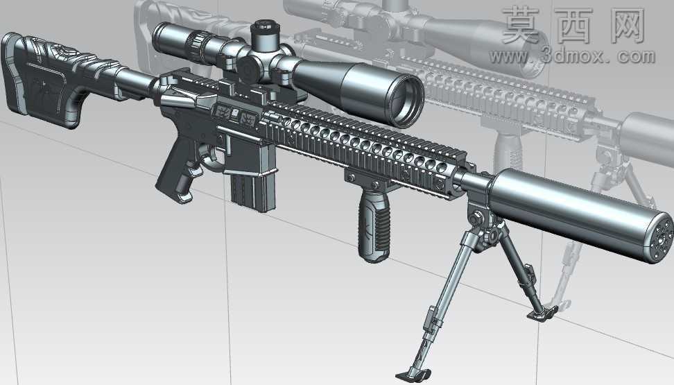 AR15狙击步枪UG设计