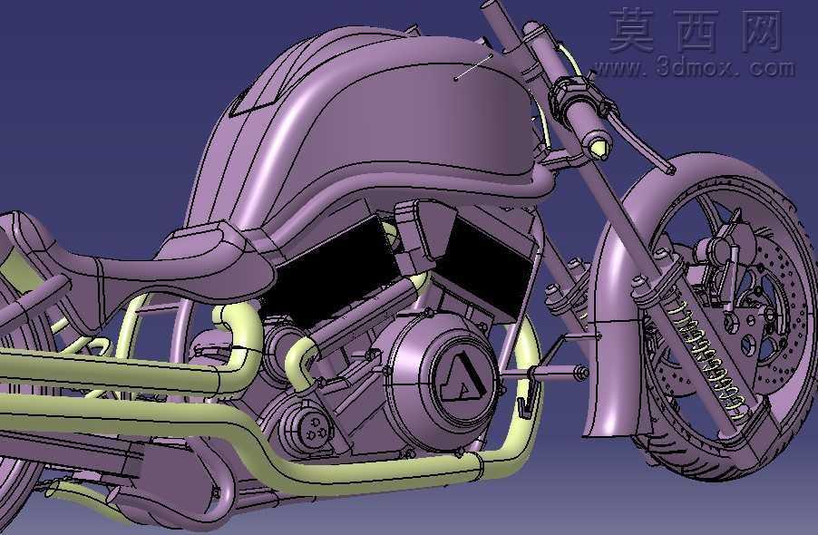 概念摩托车CATIA V5 R21设计