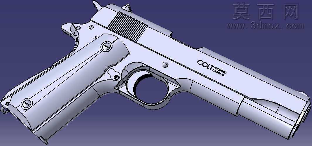 M1911 A1半自动手枪CATIA V5 R21设计