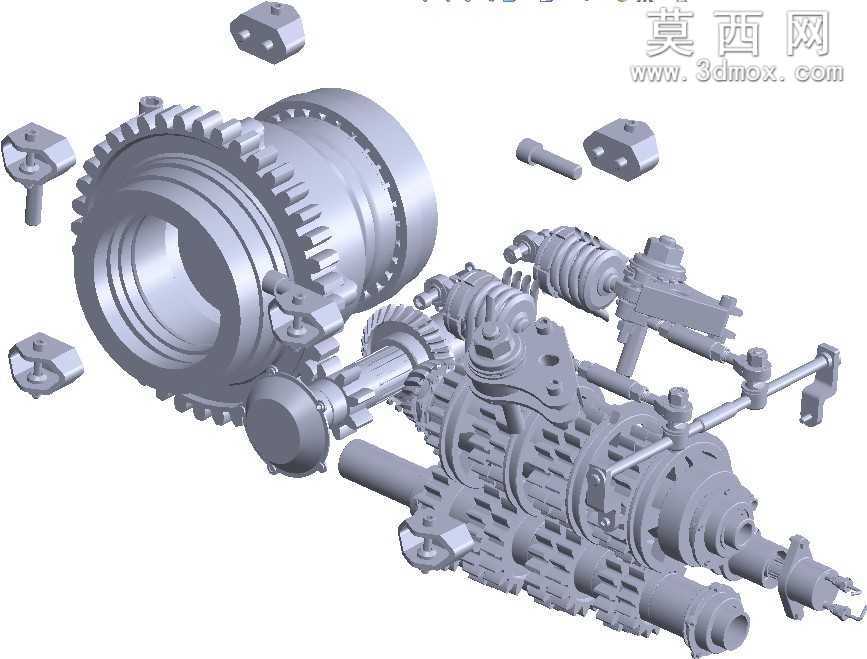 变速箱内部结构SW设计