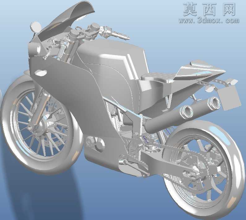 杜克M3S摩托车PROE设计