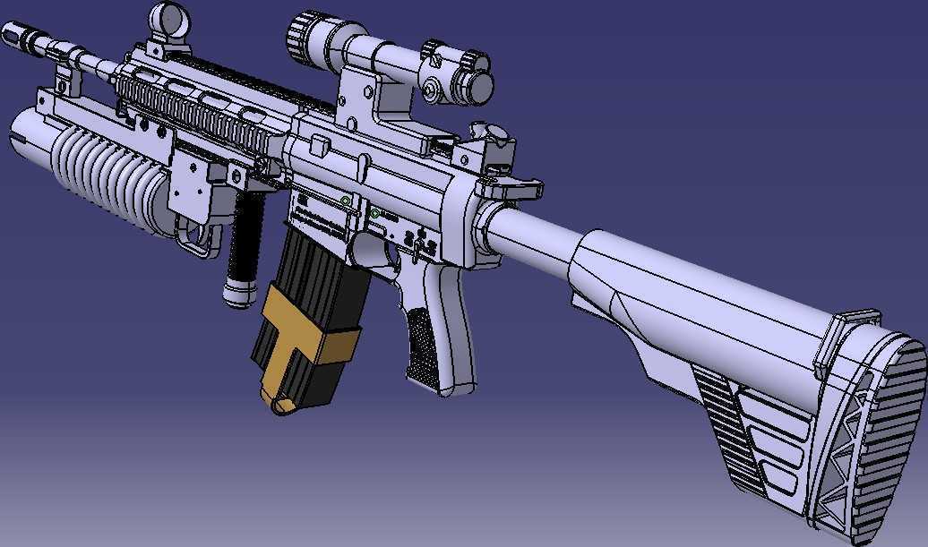 HK416ͻ����ǹCATIA V