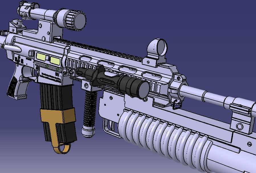 HK416ͻ����ǹCATIA V5 R21���