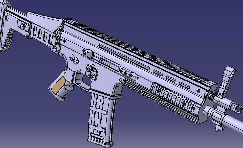 ACR突击步枪CATIA V5 R21设计