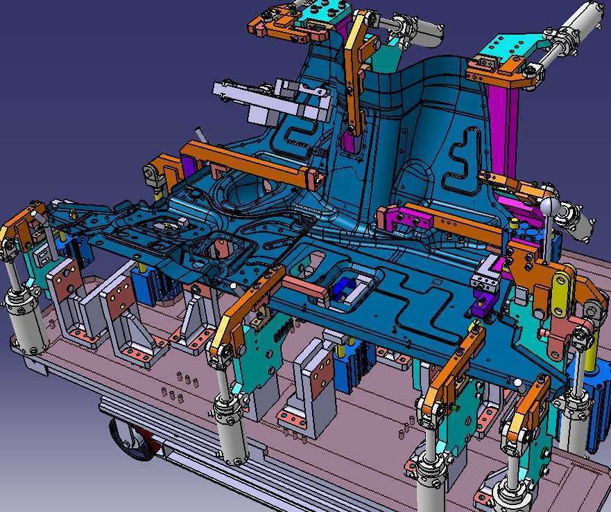 �ӽ����Ժ��ӹ�װ�о�CATIA V5 R21ģ��