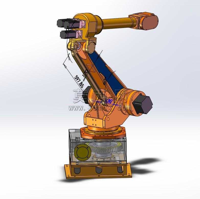 <b>RB001 6���е�ֱ�solidworks+ͨ�ø�ʽ</b>��άģ��